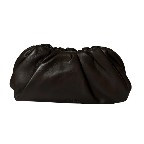 cult gaia Dulce Shoulder Bag in Brown Luwak Leather - Picture 2 of 6